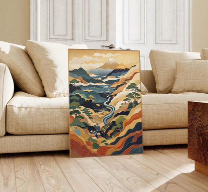 Ukiyo-e Art Japanese Abstract Wall Art Canvas