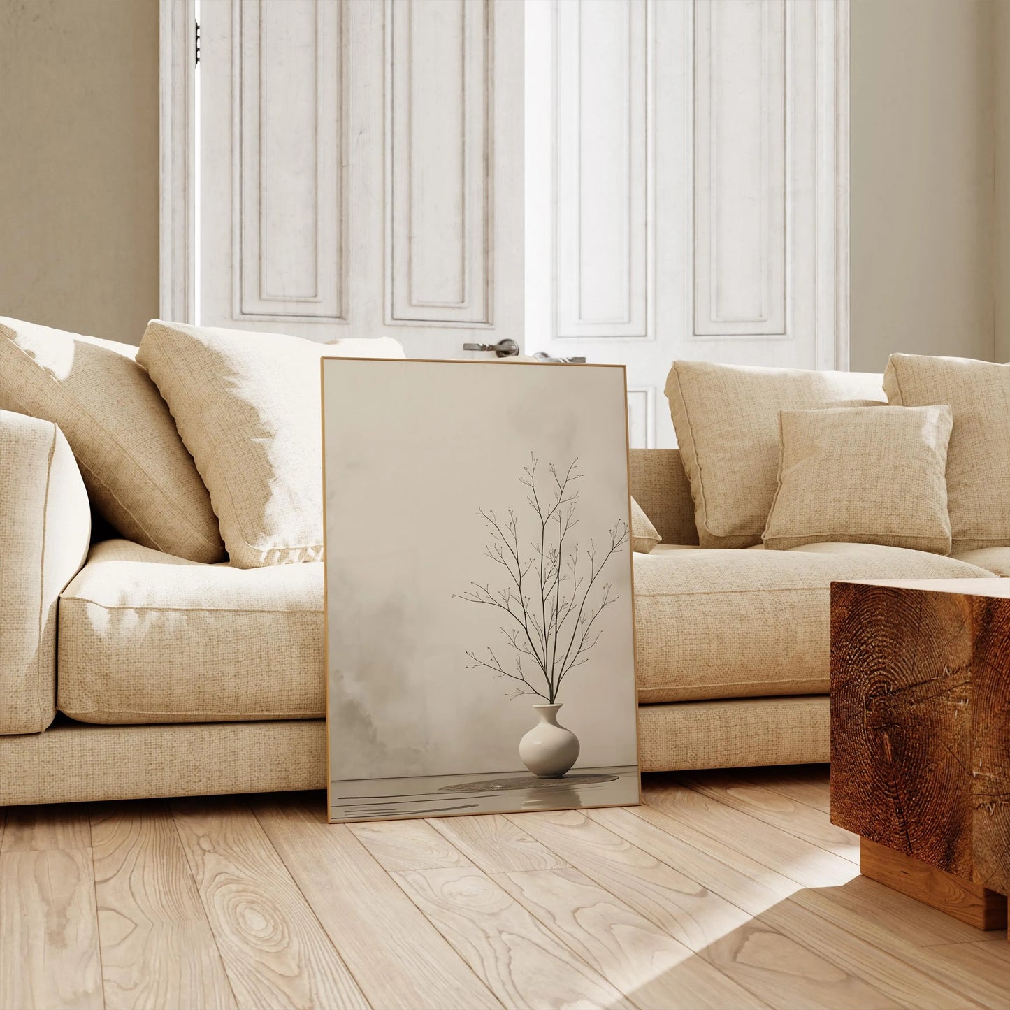Zen Aesthetic Minimalist Wabi Sabi Wall Art Canvas