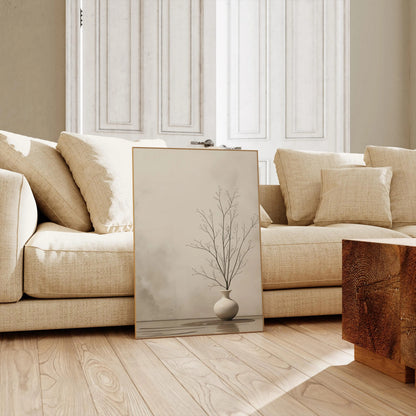 Zen Aesthetic Minimalist Wabi Sabi Wall Art Canvas
