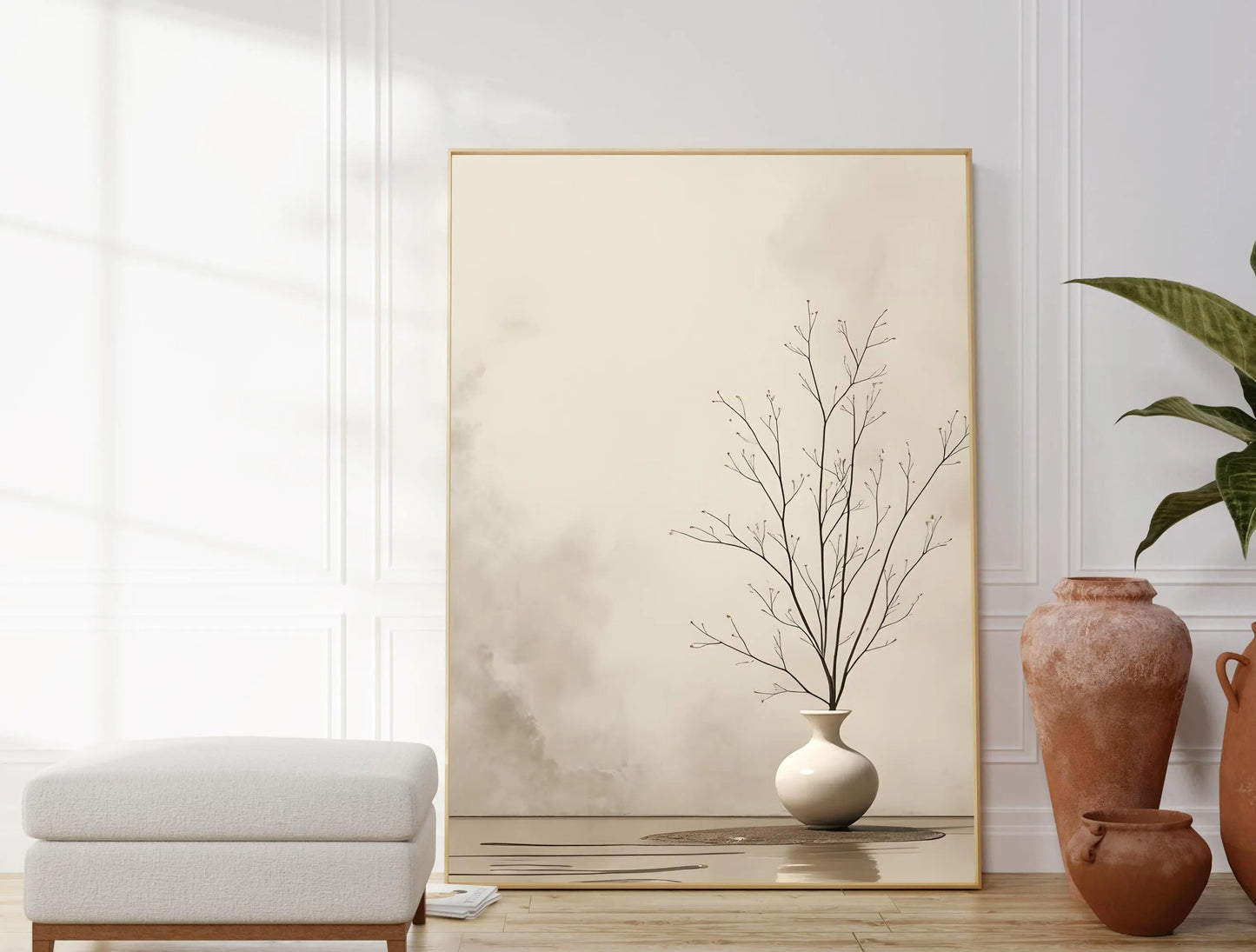 Zen Aesthetic Minimalist Wabi Sabi Wall Art Canvas