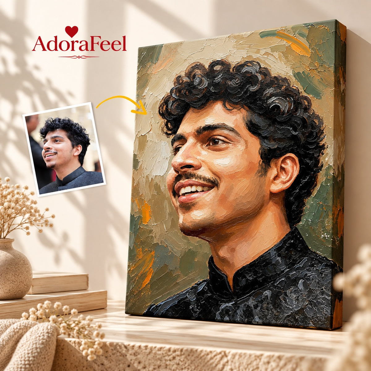Valentine’s Day Gift for Him - Custom Oil Painting