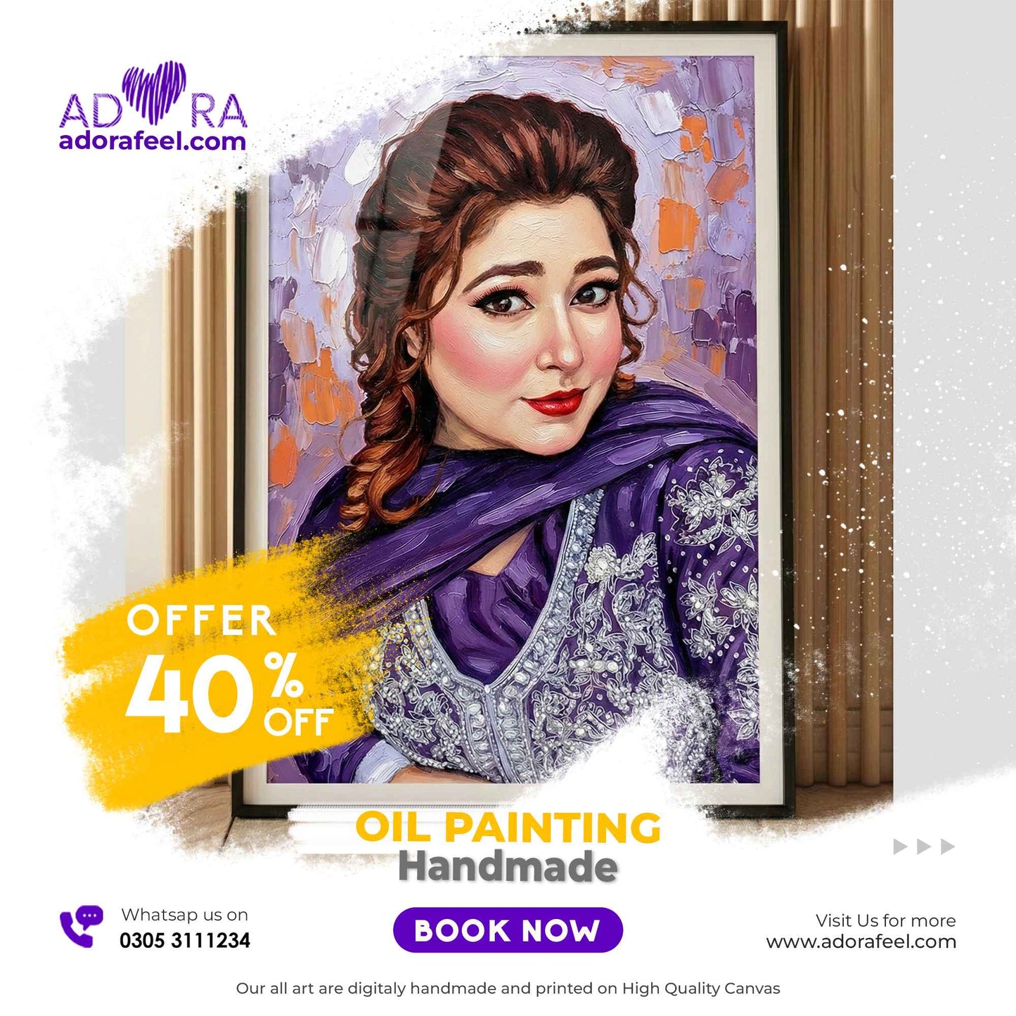 Adora Oil Painting Canvas