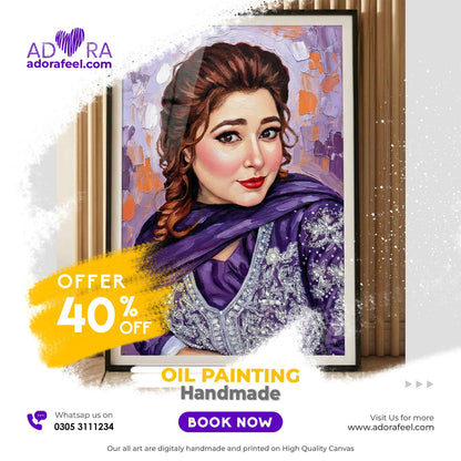 Adora Oil Painting Canvas