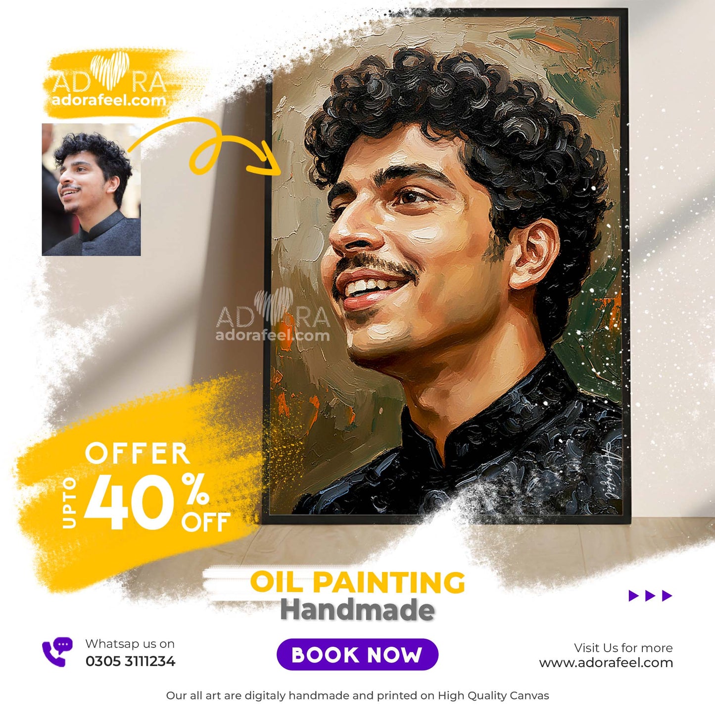 Adora Oil Painting Canvas