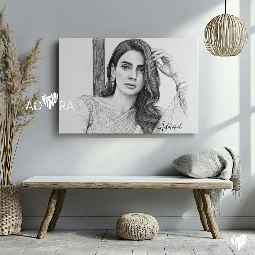 Adora Pencil Art Canvas