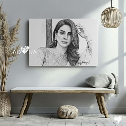 Adora Pencil Art Canvas
